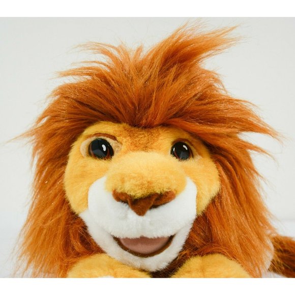 Disney Vintage 1993 The Lion King Simba NO SOUND 12" Plush Puppet Stuffed Animal - Picture 2 of 8